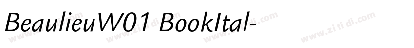 BeaulieuW01 BookItal字体转换